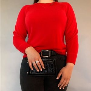 Red Long Sleeve Sweater